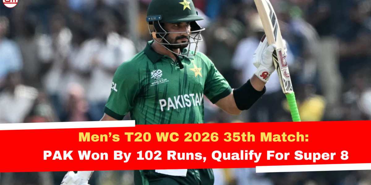 Men’s T20 WC 2026 35th Match: PAK Won By 102 Runs, Qualify For Super 8