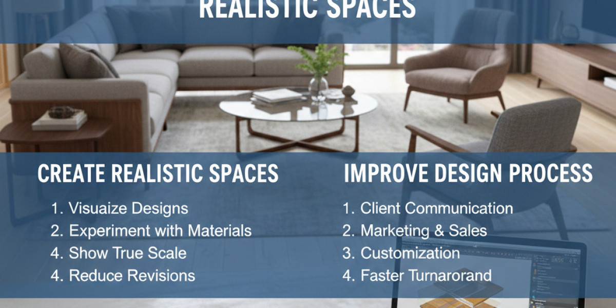 How 3D Furniture Rendering Helps Interior Designers Create Realistic Spaces