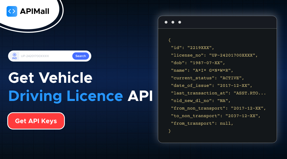 Driving Licence Verification API - Verify DL Number API