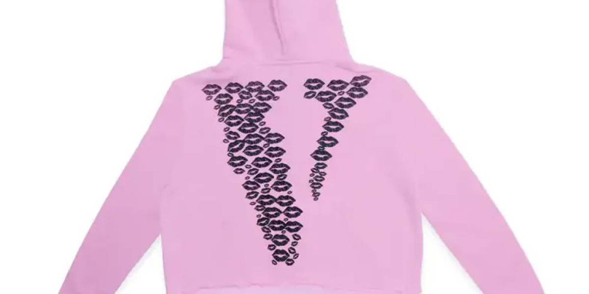 White Pink Vlone Black Lipstick Kisses Friends Zip-Up Embroidered Hoodie: A Streetwear Statement Like No Other