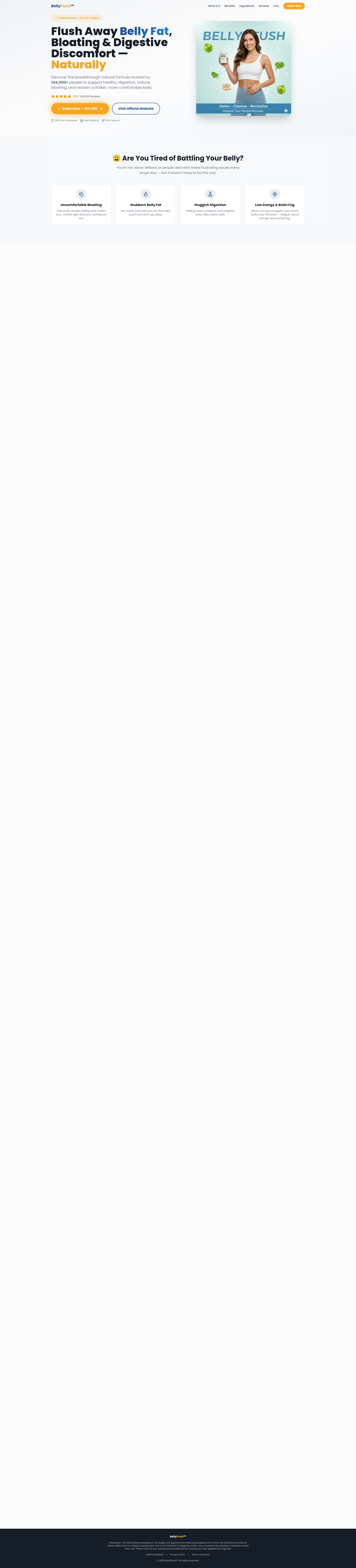 Belly Flush™ — Flush Away Belly Fat & Bloating Naturally