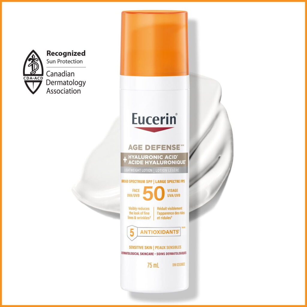 Eucerin Age Defense SPF 50 Sunscreen Review for Face