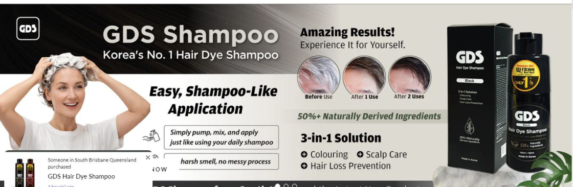 Natural Hair Dye Shampoo for Grey Coverage Cover Image