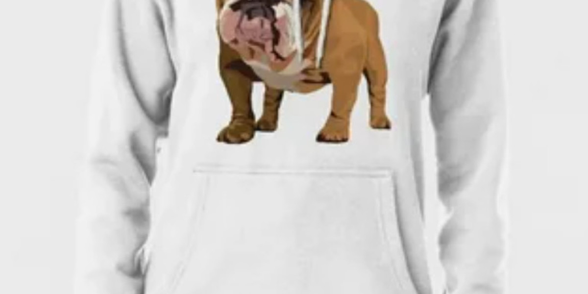 English Bulldog Hoodie Royalty: Show Your Pride with an American Flag Bulldog Hoodie