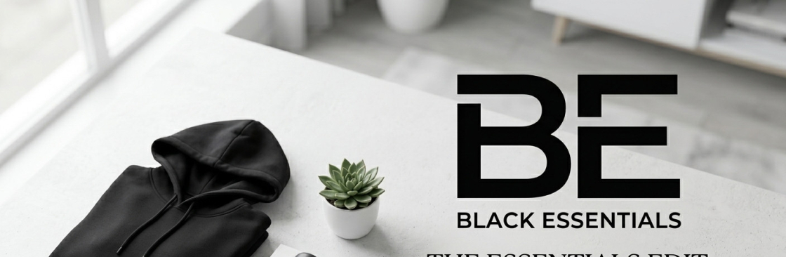 black essentials hoodie Cover Image
