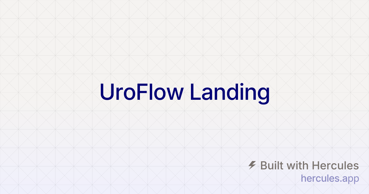UroFlow™ | Men's Urinary Health, Bladder Comfort & Prostate Support