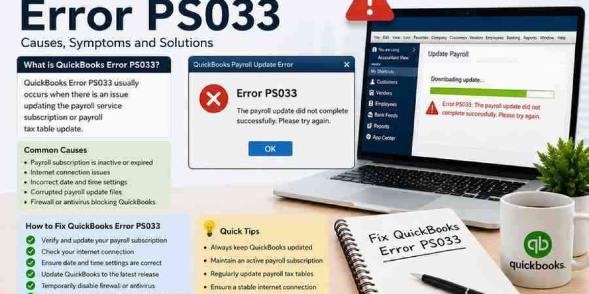 QuickBooks Error PS033 Causes Fixes and Prevention Guide