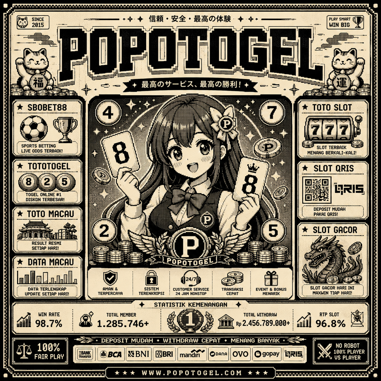 POPOTOGEL: Genea Daftar Sbobet88 Situs Toto Slot Gacor Depo Qris & Toto Togel Macau Prize Malam Ini