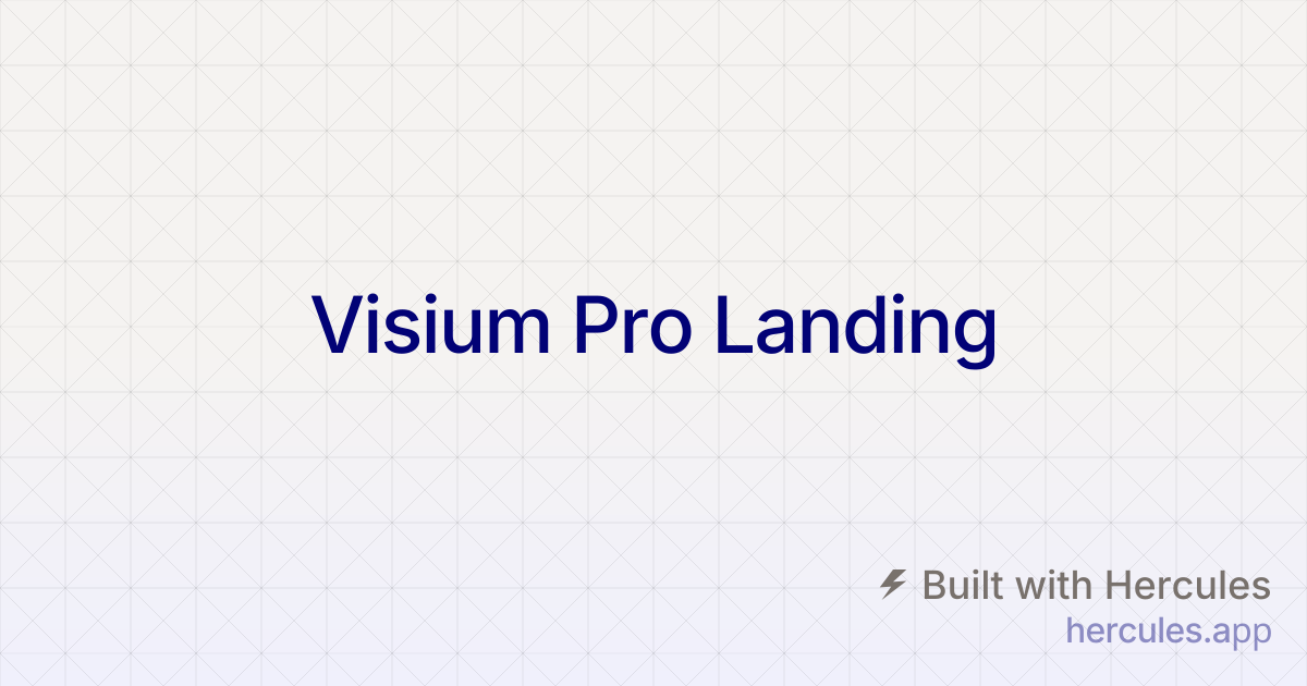 Visium Pro™ Reviews — Eye Health & Vision Support Supplement