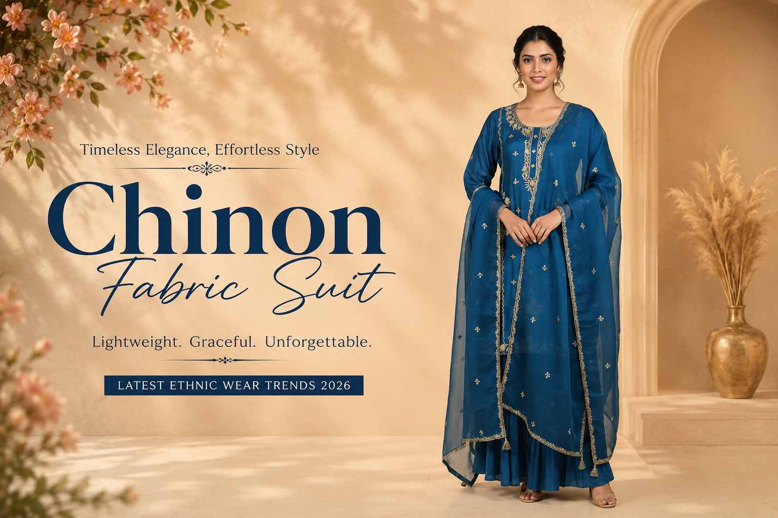 Top Trending Chinon Fabric Suit for Every Occasion