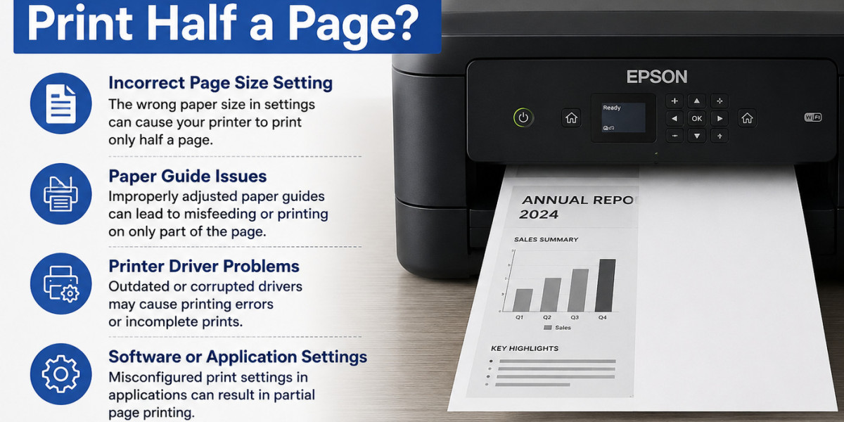 Why Does My Epson Printer Print Half a Page?