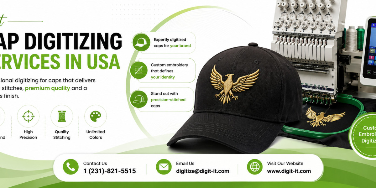 Cap Embroidery Files for Custom Cap Logo Stitch Creation