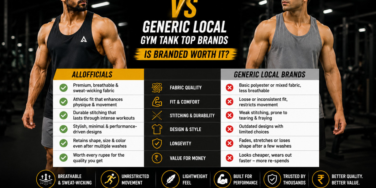 AllOfficials vs Generic Local Gym Tank Top Brands: Is Branded Worth It?