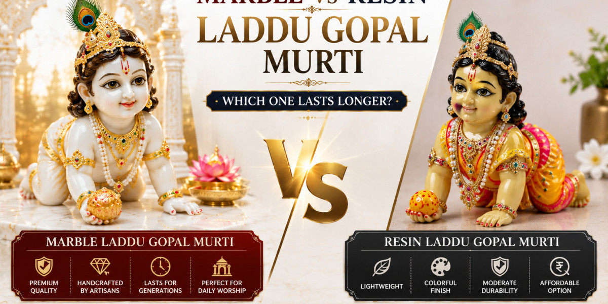 Marble Laddu Gopal Murti vs Resin Murti: Which Lasts Longer?