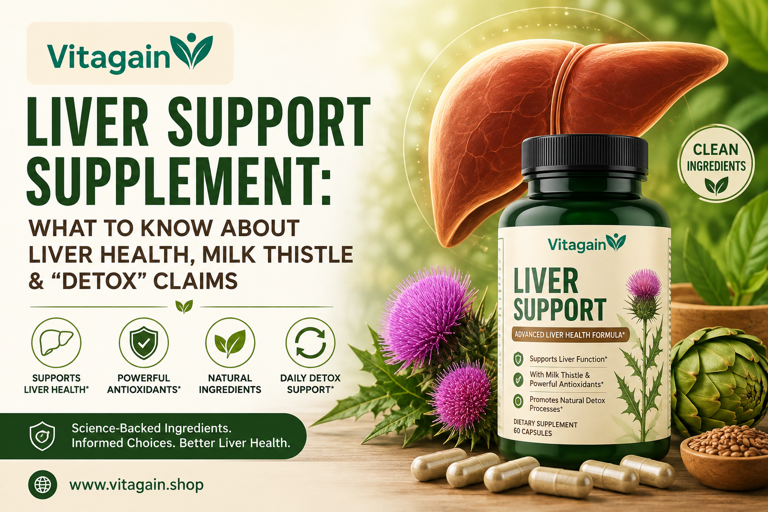 Liver Support Supplement: Milk Thistle & Detox Facts