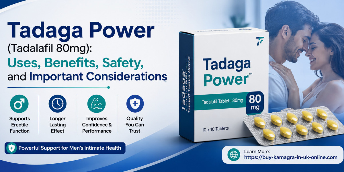 Tadaga Power (Tadalafil 80mg): Uses, Benefits, Safety, and Important Considerations