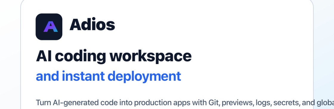 Adios dev Cover Image