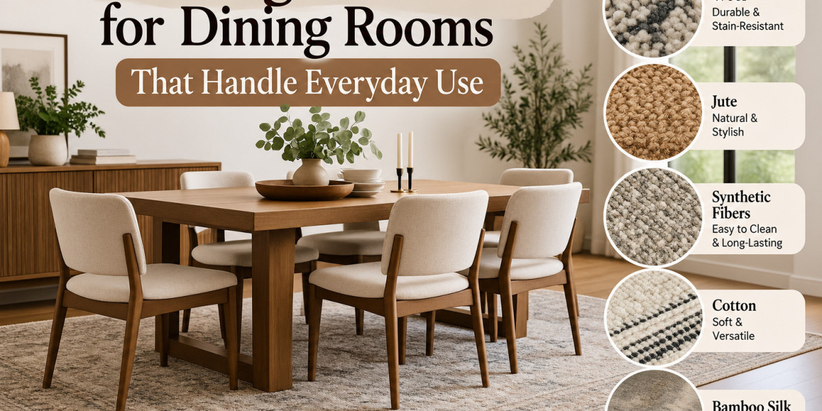 Best Rug Materials for Dining Rooms That Handle Everyday Use