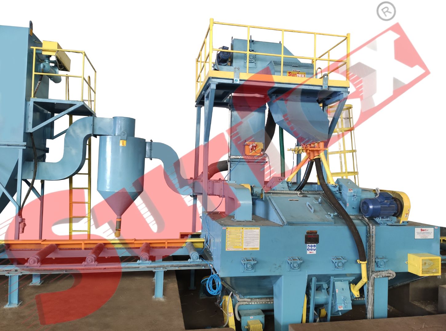 Roller Conveyor Shot Blasting Machine Manufacturer | SURFEX®